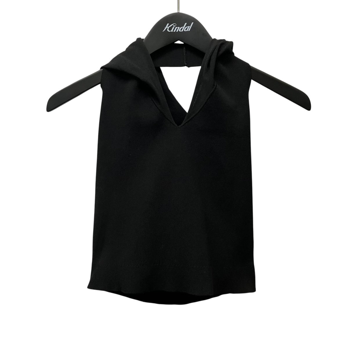 PERVERZE Cropped Hoodie Knit Topクロップドフードニット0124011907 古着・中古-1枚目のアイテム画像