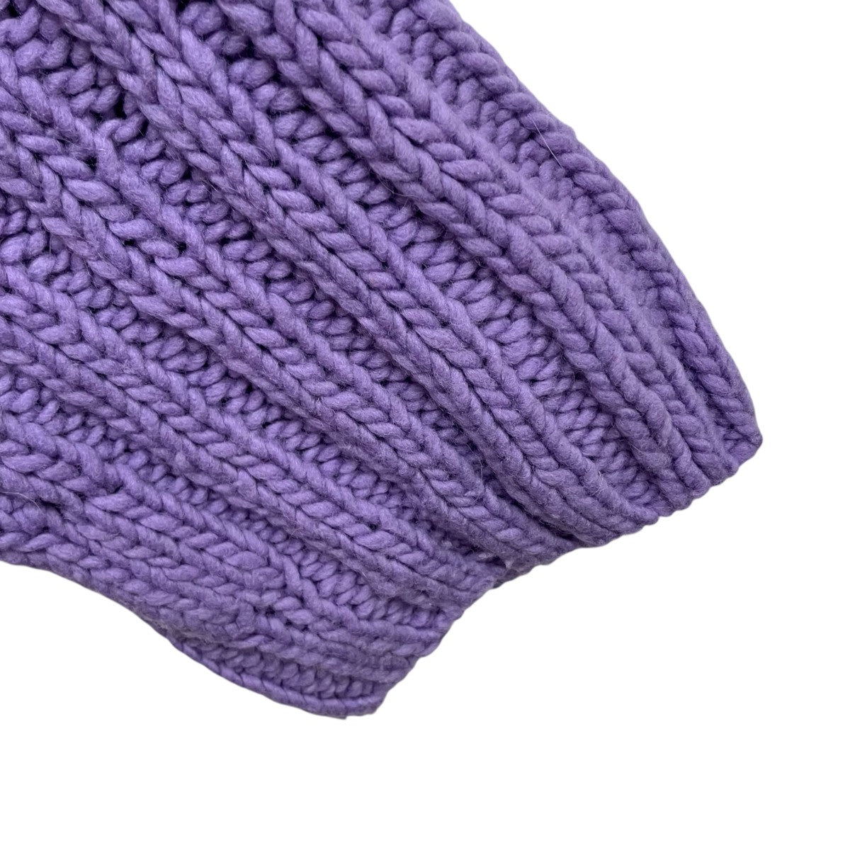 WIDE RIB HAND KNIT PULLOVERクルーネックニット1234202021