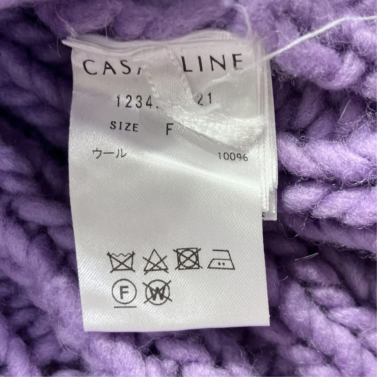 WIDE RIB HAND KNIT PULLOVERクルーネックニット1234202021