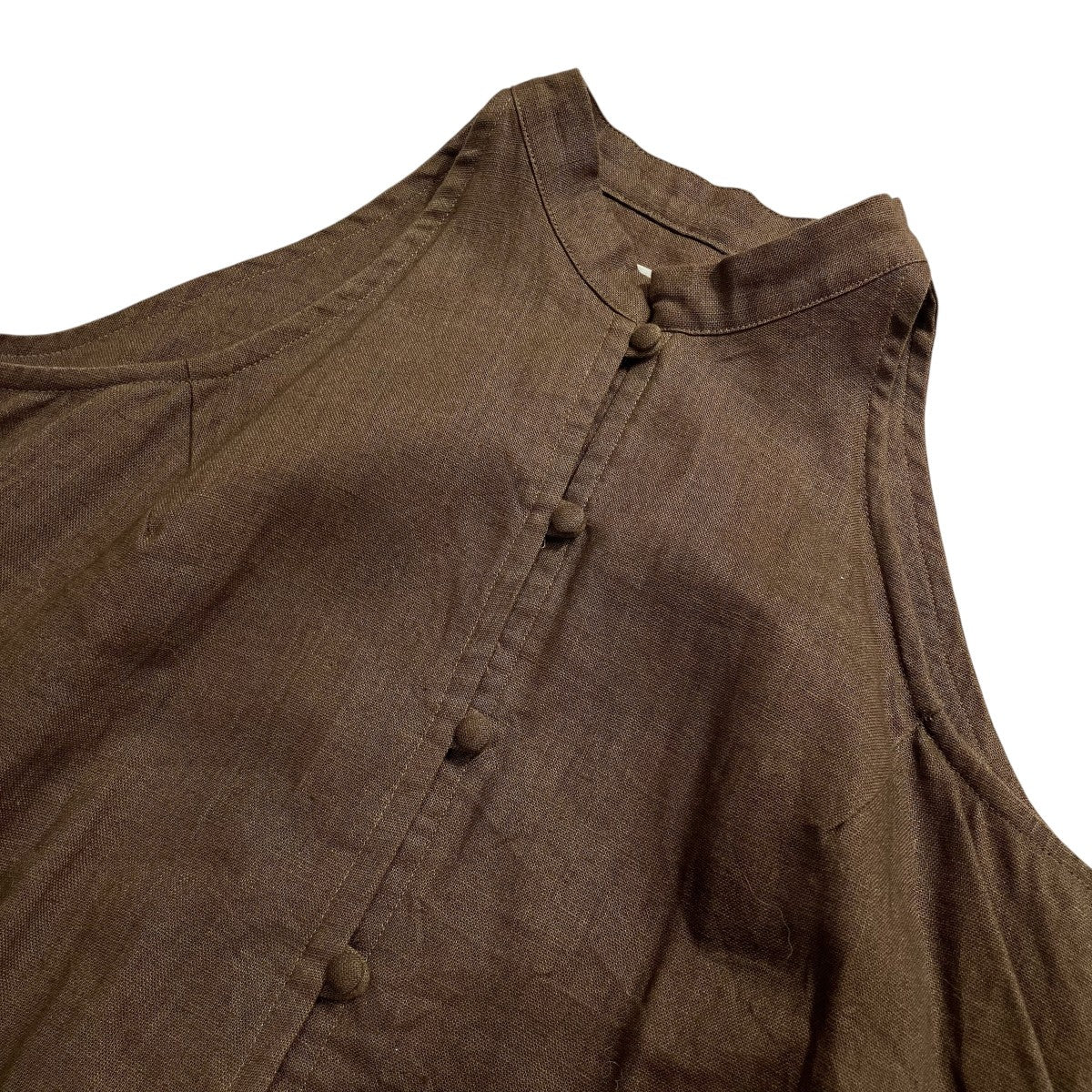 STAND COLLAR AMERICAN SLEEVE DRESSノースリーブワンピース1233305002