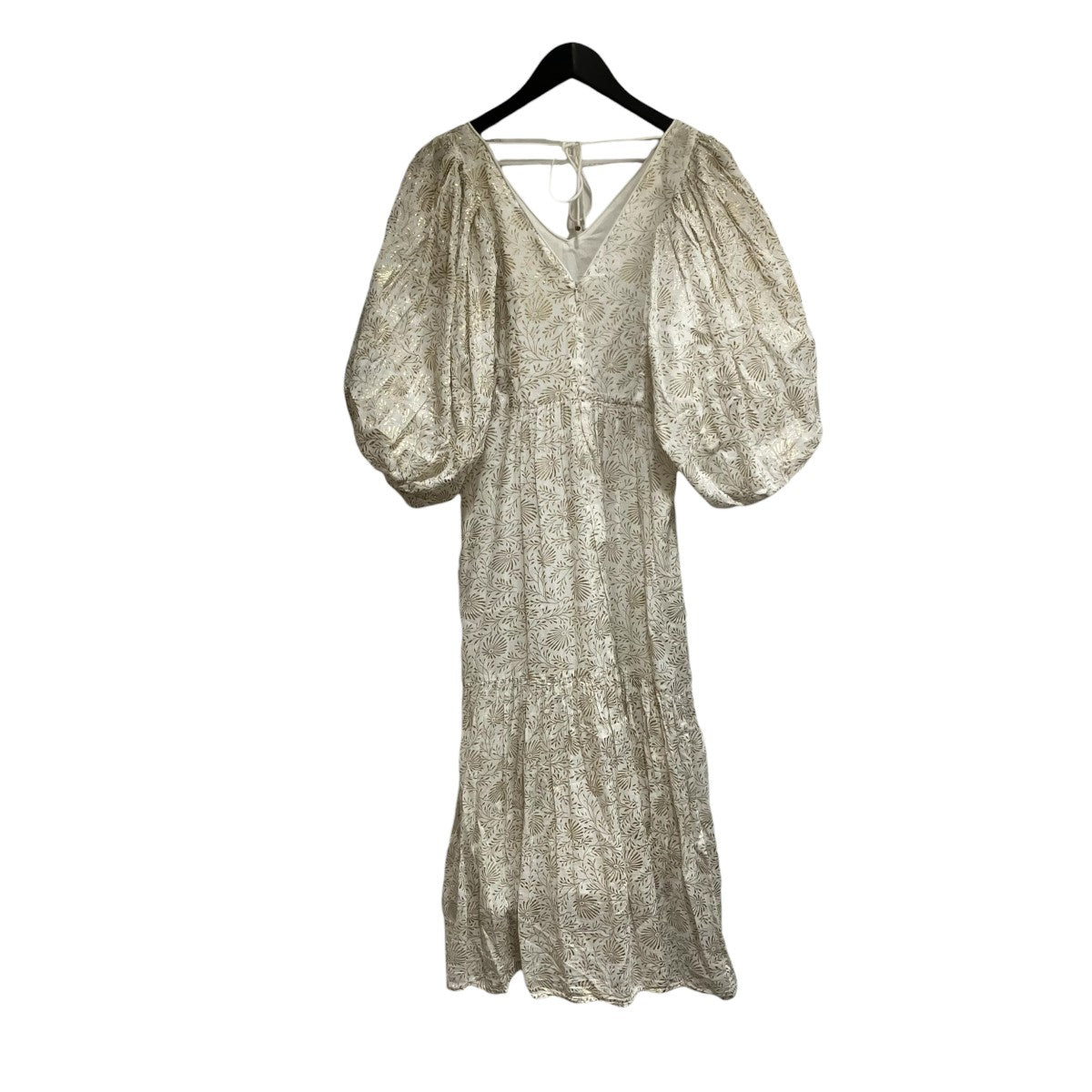 ne quittez pas COTTON VOILE FLOWER PRINTパフスリーブ総柄ワンピース010431GL2 古着・中古-2枚目のアイテム画像