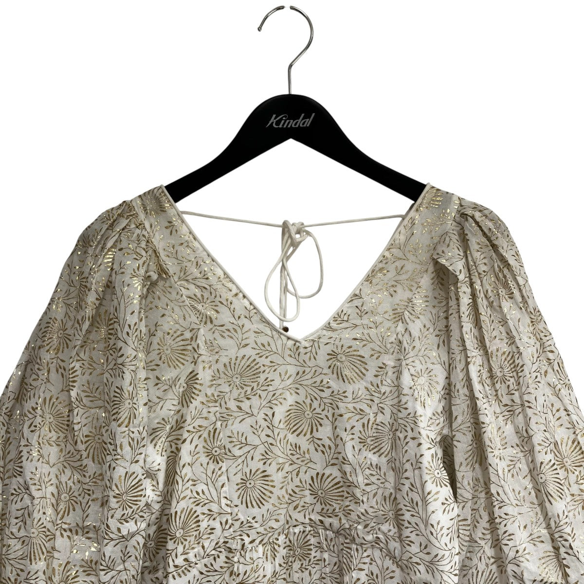 ne quittez pas COTTON VOILE FLOWER PRINTパフスリーブ総柄ワンピース010431GL2 古着・中古-3枚目のアイテム画像
