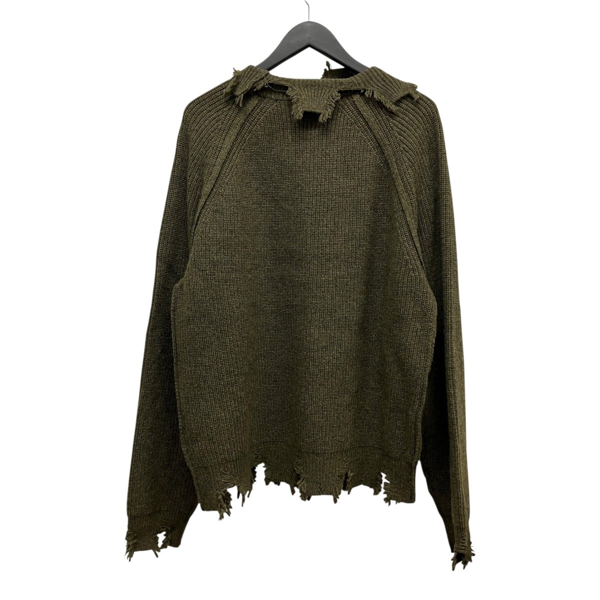 ROGHEN TURTLE NECK SWEATERダメージ加工ニット