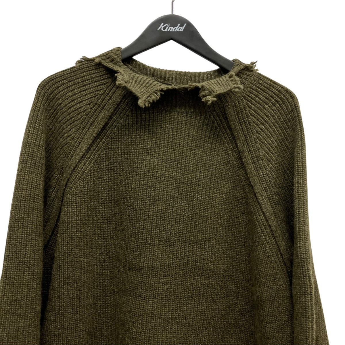 ROGHEN TURTLE NECK SWEATERダメージ加工ニット