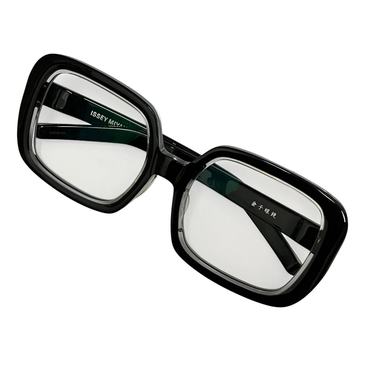 ISSEY MIYAKE×金子眼鏡 サングラスEL3-SQUARE BKX 古着・中古-1枚目のアイテム画像