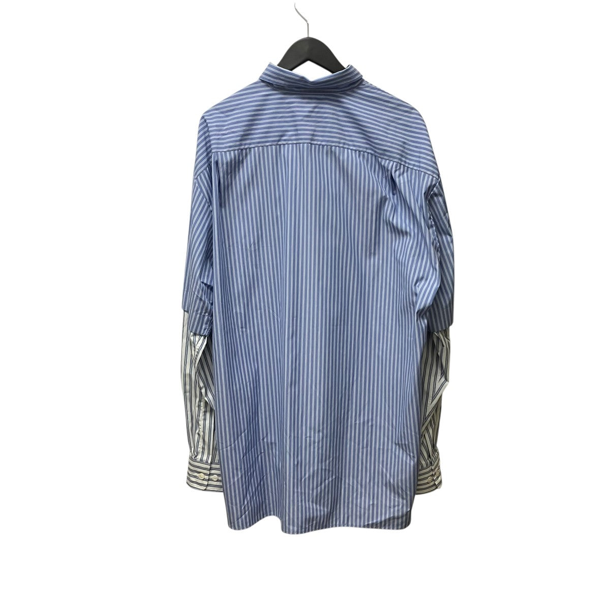 DRIES VAN NOTEN 23AWDouble Sleeve Shirtレイヤードストライプシャツ 古着・中古-2枚目のアイテム画像