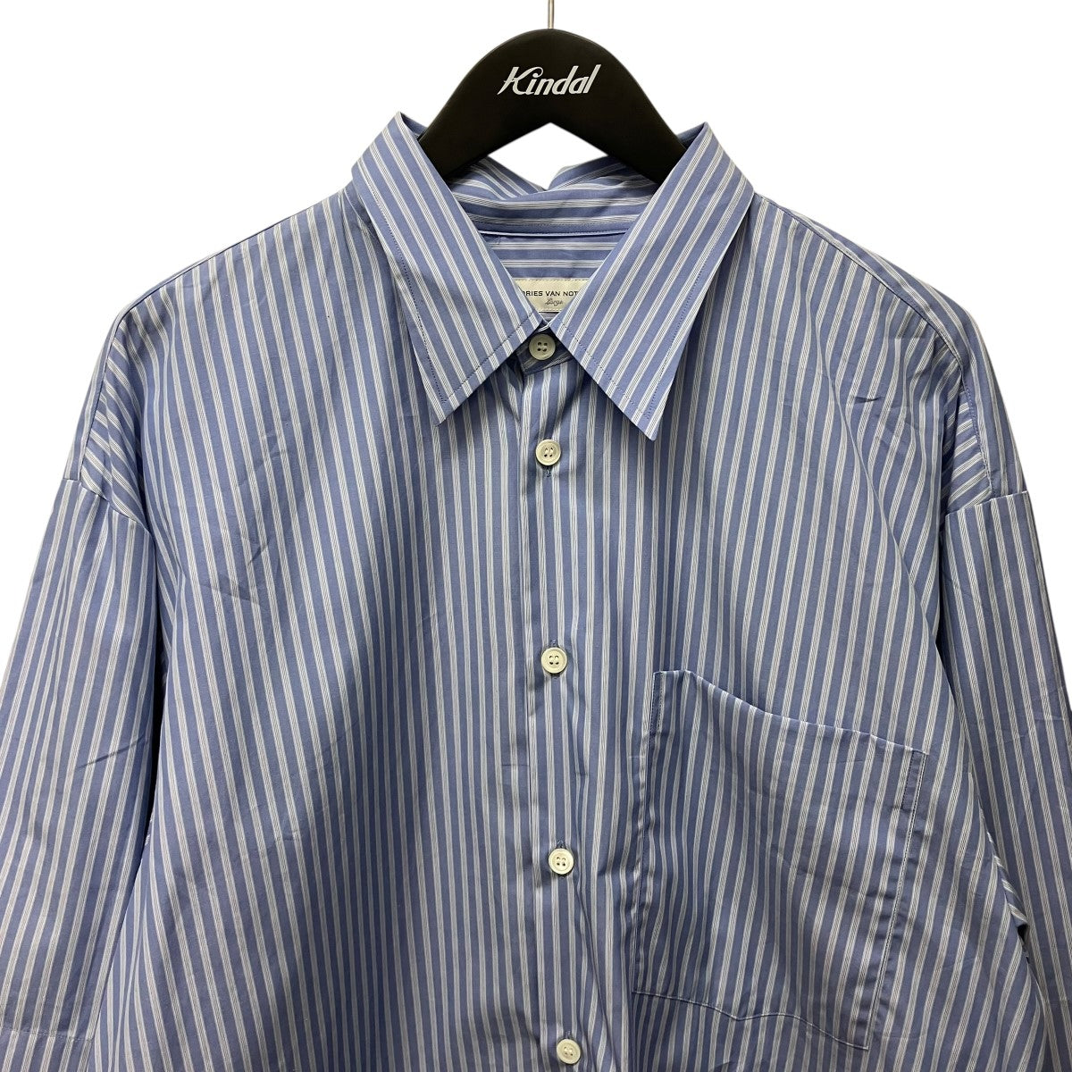 DRIES VAN NOTEN 23AWDouble Sleeve Shirtレイヤードストライプシャツ 古着・中古-3枚目のアイテム画像