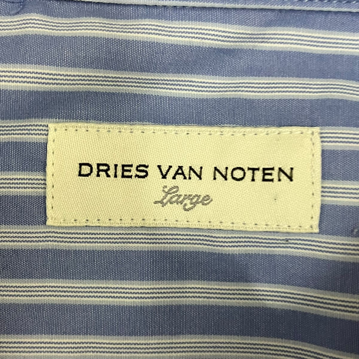 DRIES VAN NOTEN 23AWDouble Sleeve Shirtレイヤードストライプシャツ 古着・中古-7枚目のアイテム画像