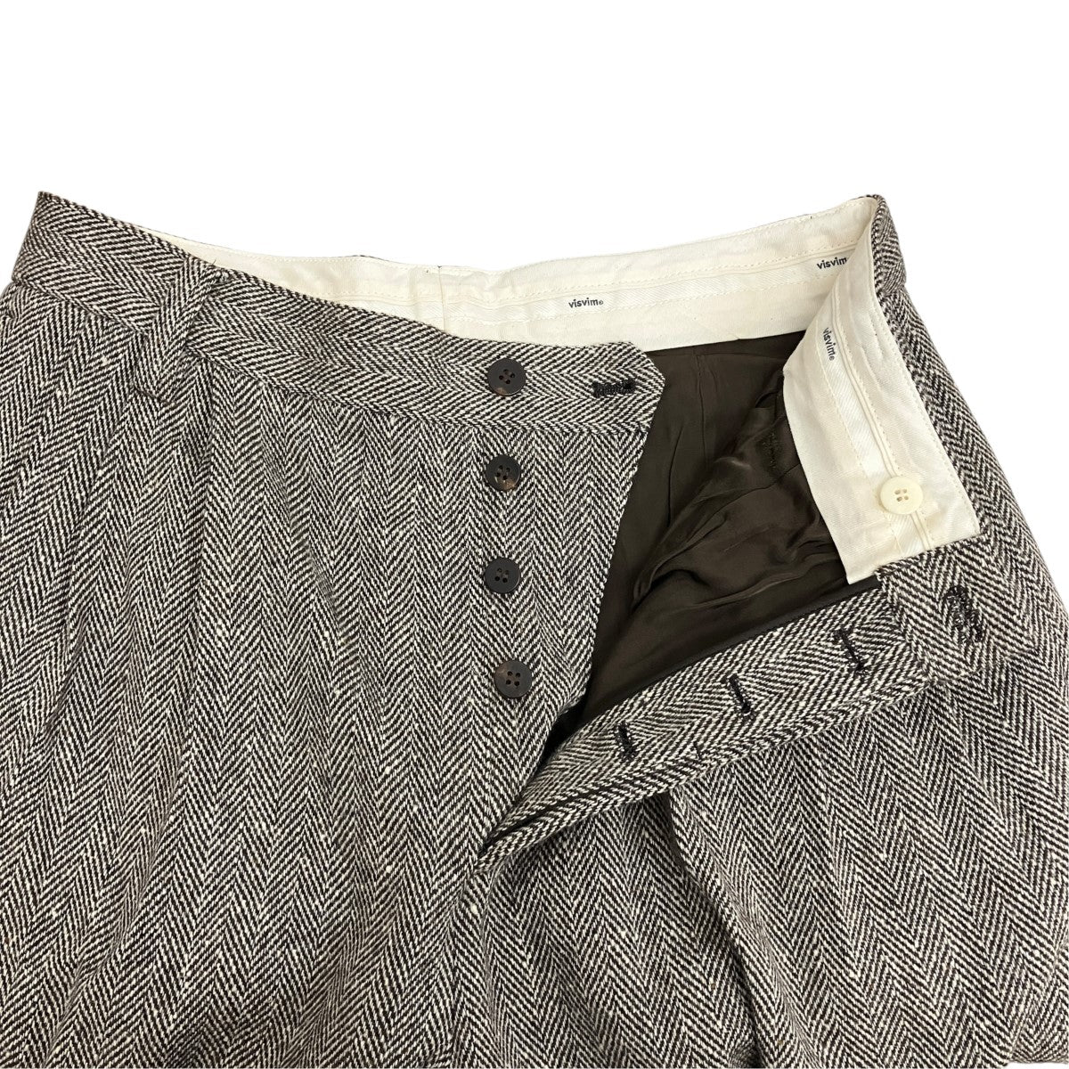 24AW紙袋 RUSSO PANTS (DONEGAL TWEED)ツイードスラックス0124205008018