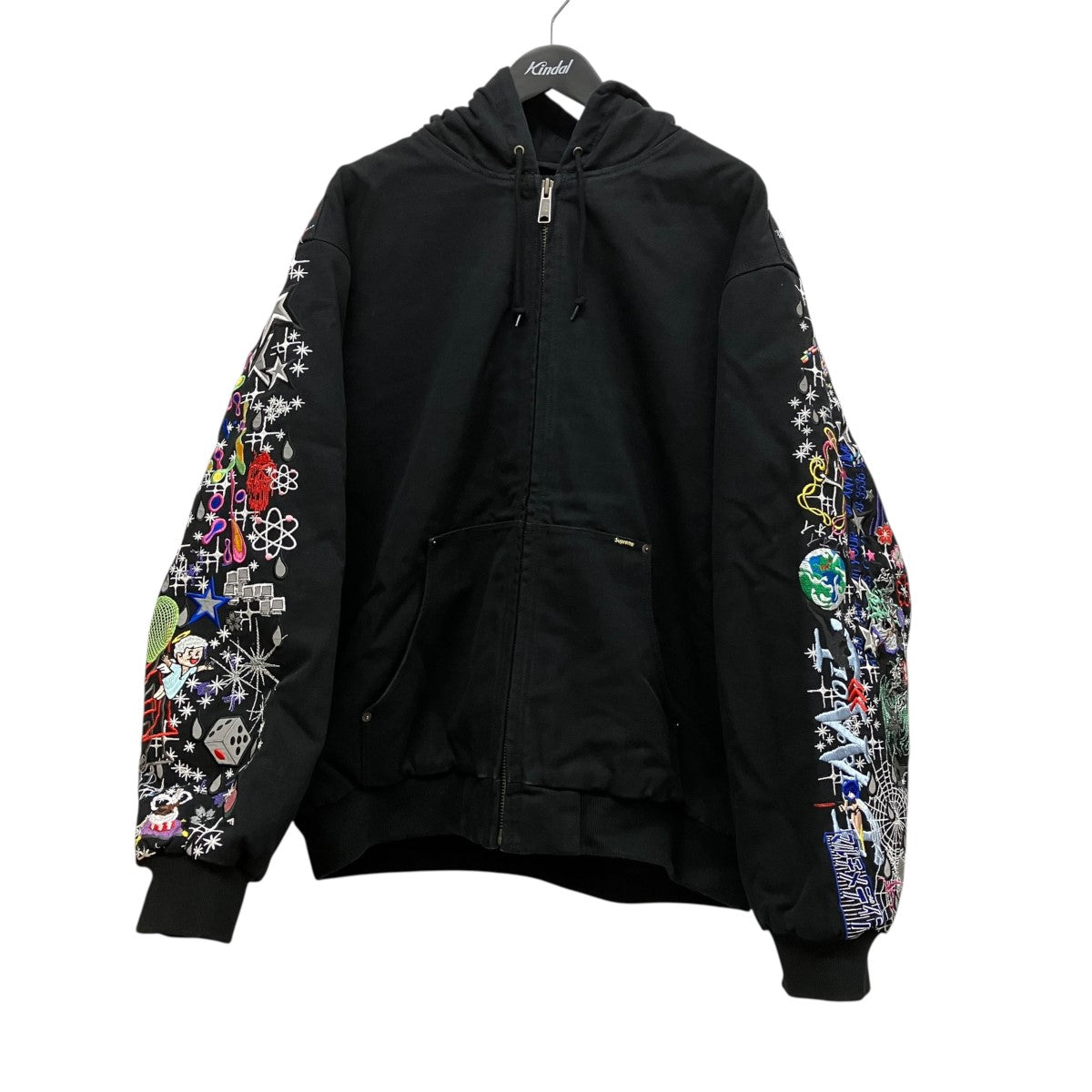 25SSAOI Embroidered Hooded Work Jacket総柄刺しゅうフーデッドダックジャケット