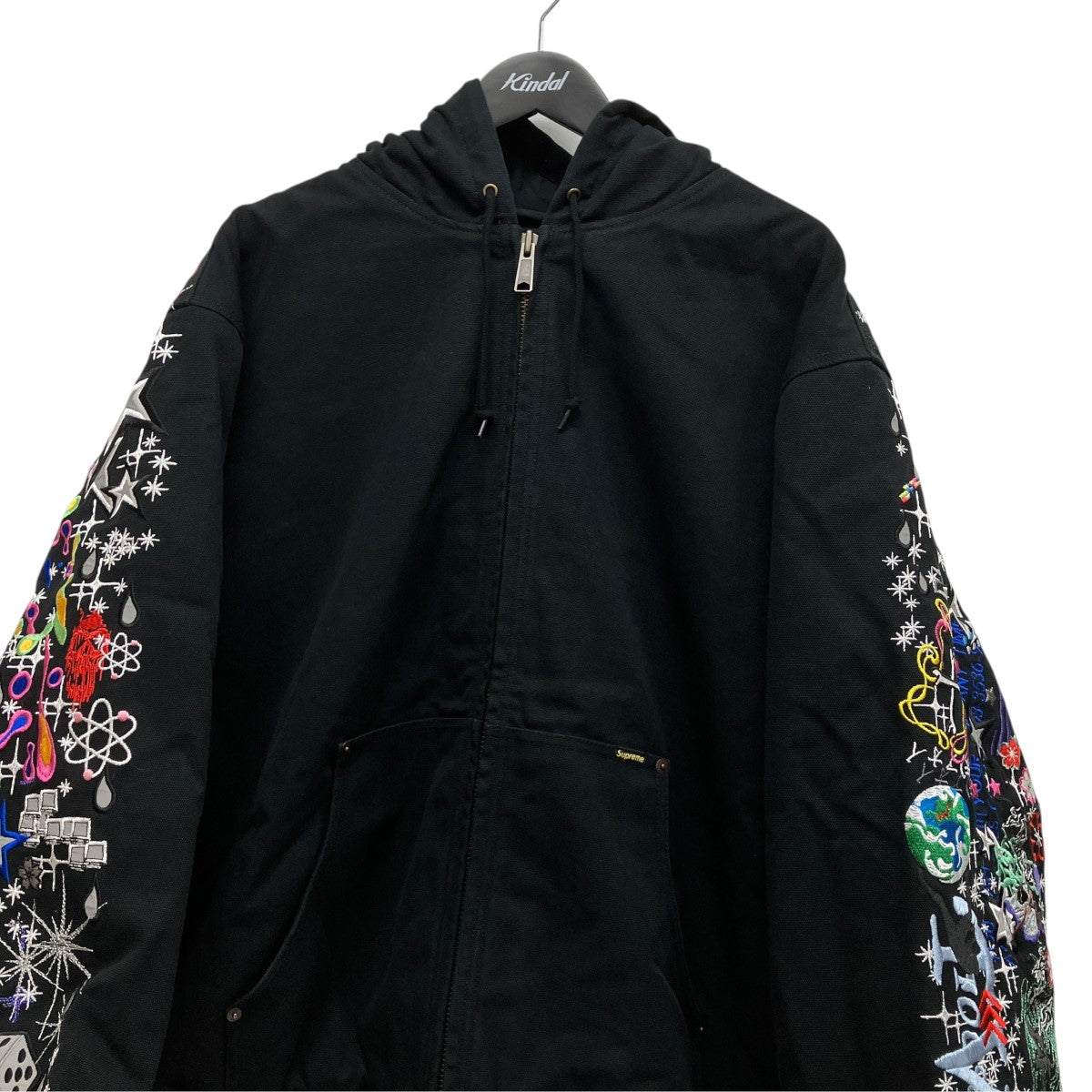 25SSAOI Embroidered Hooded Work Jacket総柄刺しゅうフーデッドダックジャケット