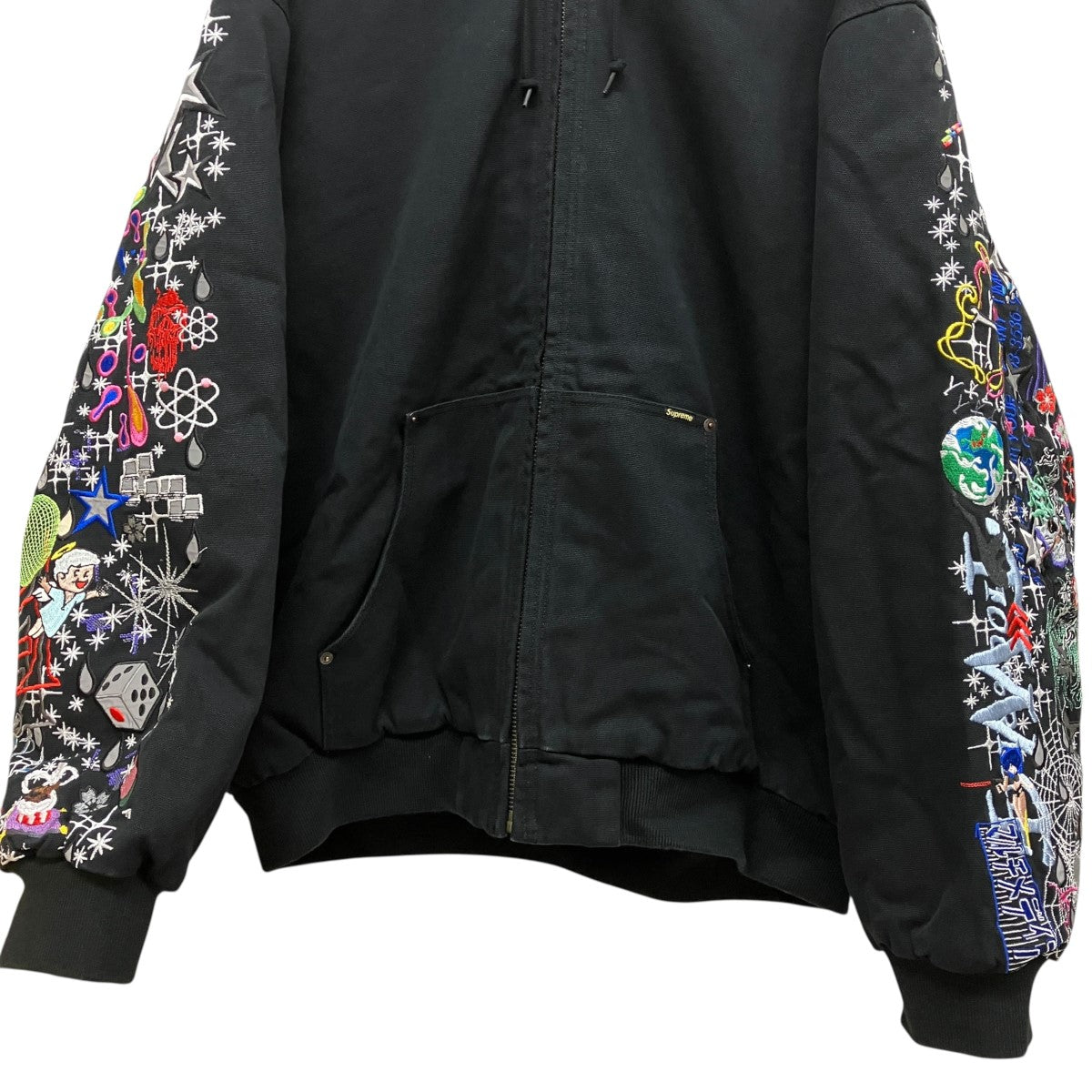25SSAOI Embroidered Hooded Work Jacket総柄刺しゅうフーデッドダックジャケット