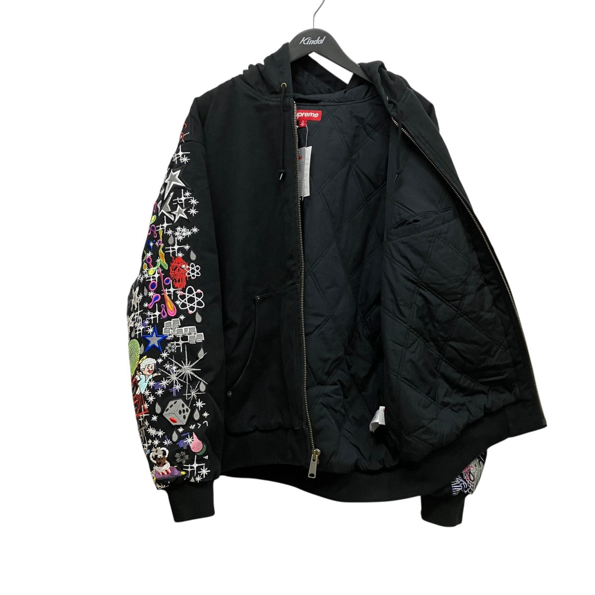 25SSAOI Embroidered Hooded Work Jacket総柄刺しゅうフーデッドダックジャケット