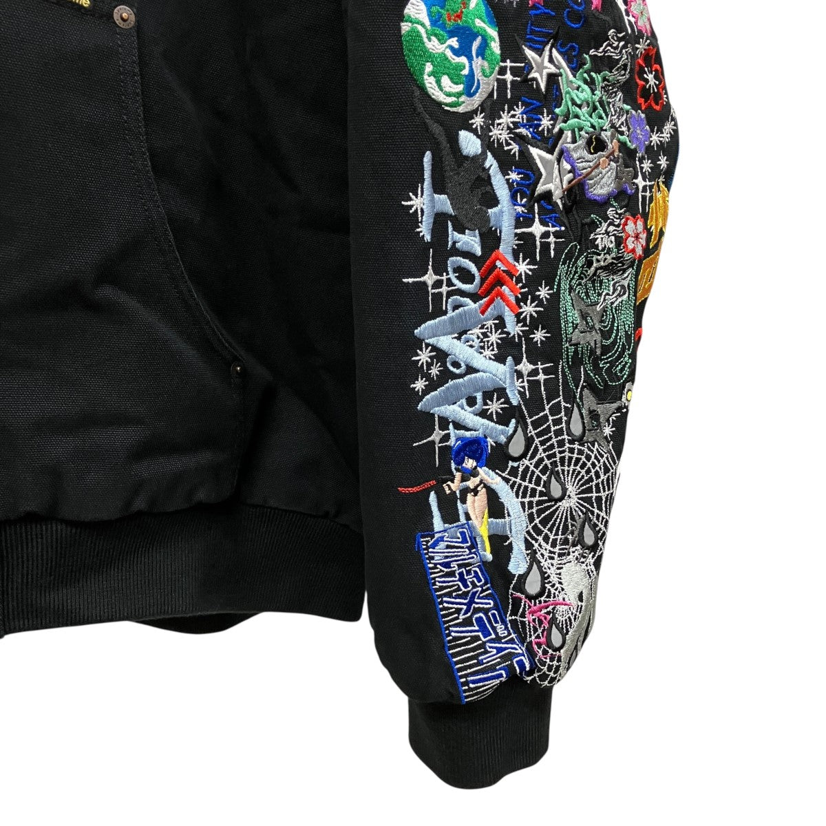 25SSAOI Embroidered Hooded Work Jacket総柄刺しゅうフーデッドダックジャケット