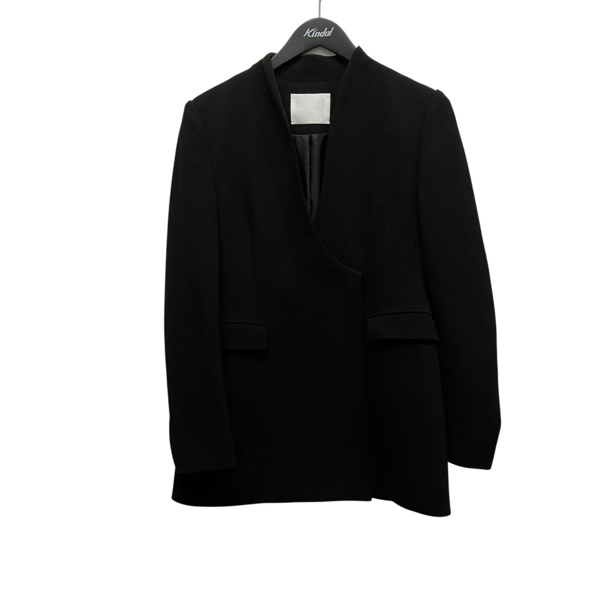 Acetate Polyester Collarless Double Breasted Suit JacketノーカラージャケットMM24FW-JK011