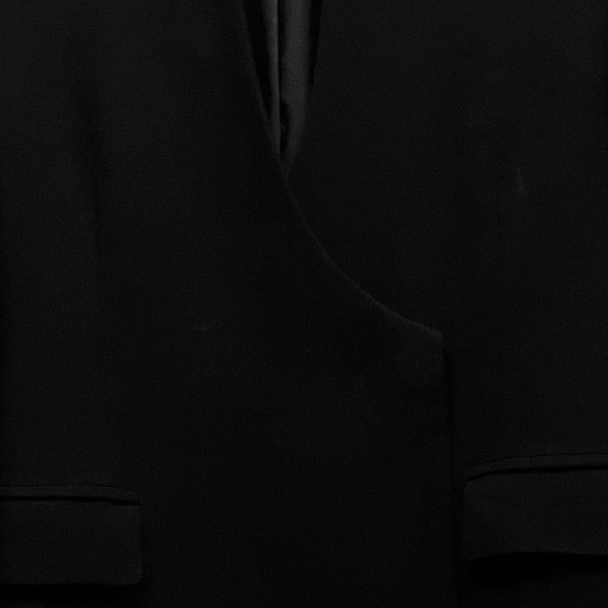 Acetate Polyester Collarless Double Breasted Suit JacketノーカラージャケットMM24FW-JK011