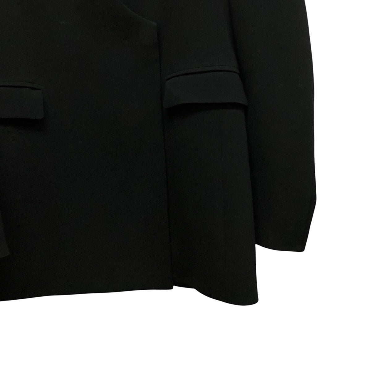 Acetate Polyester Collarless Double Breasted Suit JacketノーカラージャケットMM24FW-JK011
