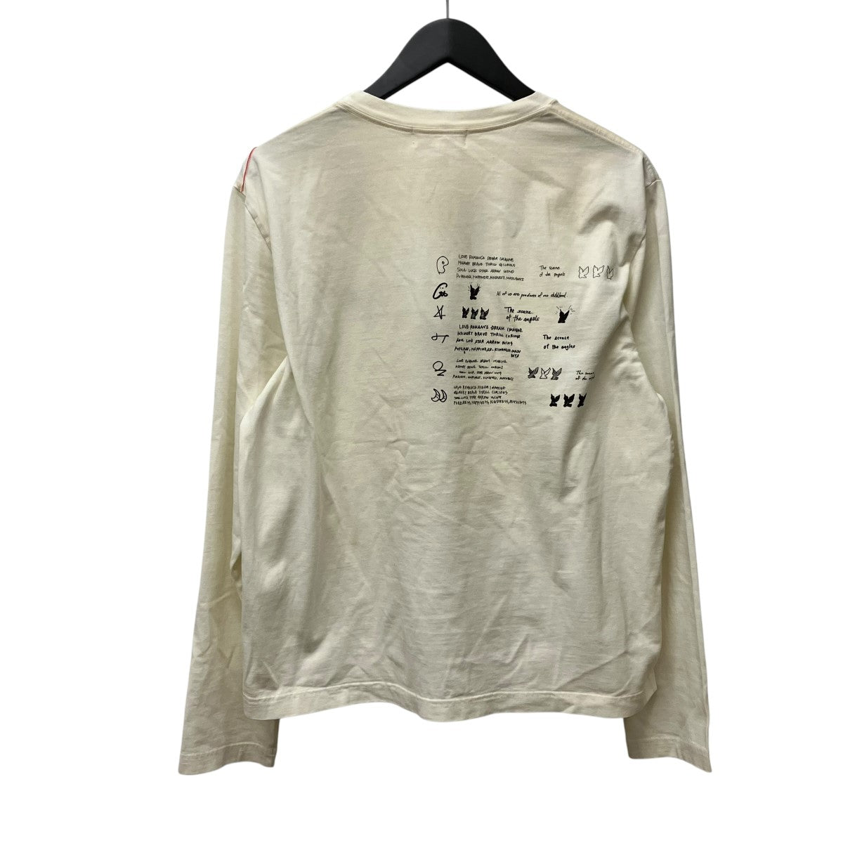MASU 26SSWASTED RED ANGEL LONG SLEEVE T-SHIRTヴィンテージ加工ロングカットソーM26U6CS004 古着・中古-2枚目のアイテム画像
