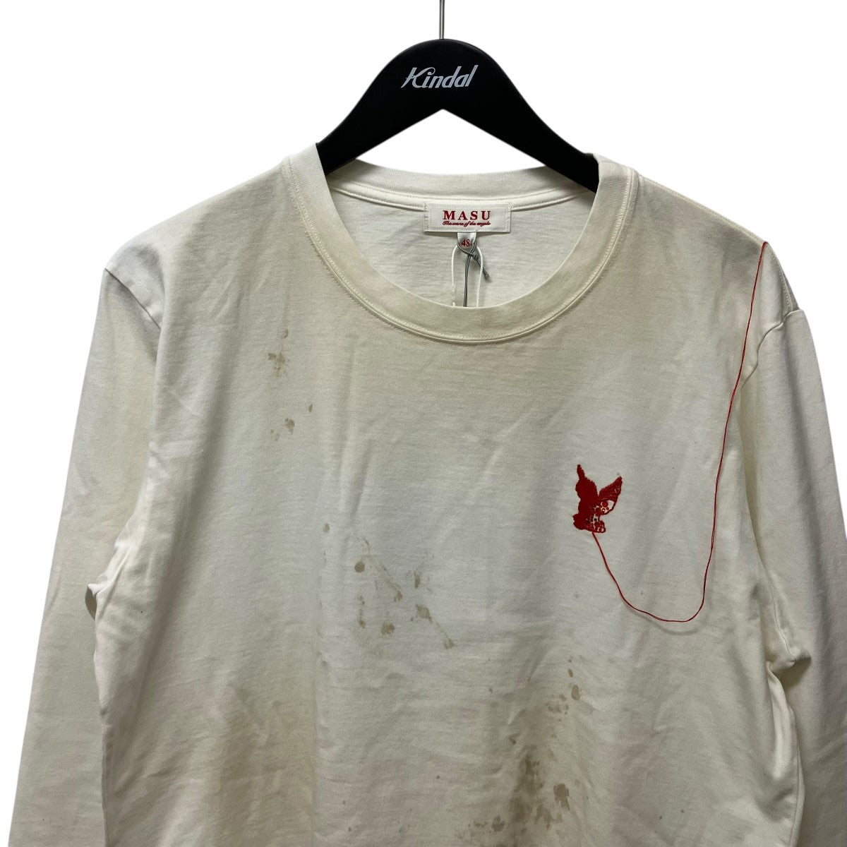 MASU 26SSWASTED RED ANGEL LONG SLEEVE T-SHIRTヴィンテージ加工ロングカットソーM26U6CS004 古着・中古-3枚目のアイテム画像