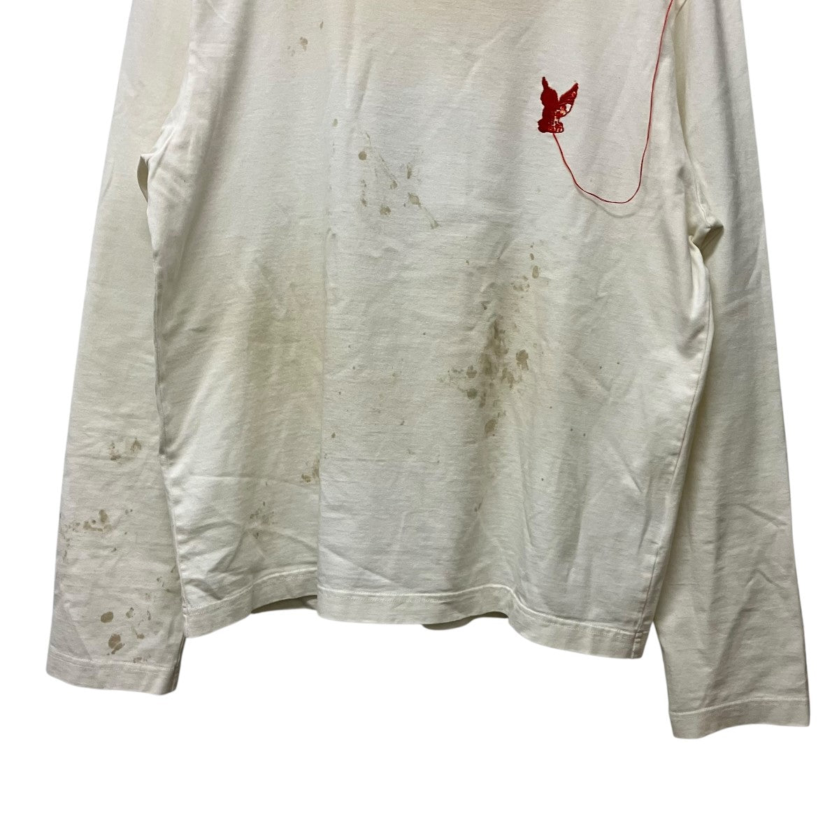 MASU 26SSWASTED RED ANGEL LONG SLEEVE T-SHIRTヴィンテージ加工ロングカットソーM26U6CS004 古着・中古-4枚目のアイテム画像