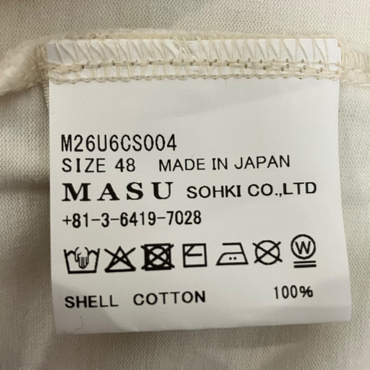 MASU 26SSWASTED RED ANGEL LONG SLEEVE T-SHIRTヴィンテージ加工ロングカットソーM26U6CS004 古着・中古-6枚目のアイテム画像