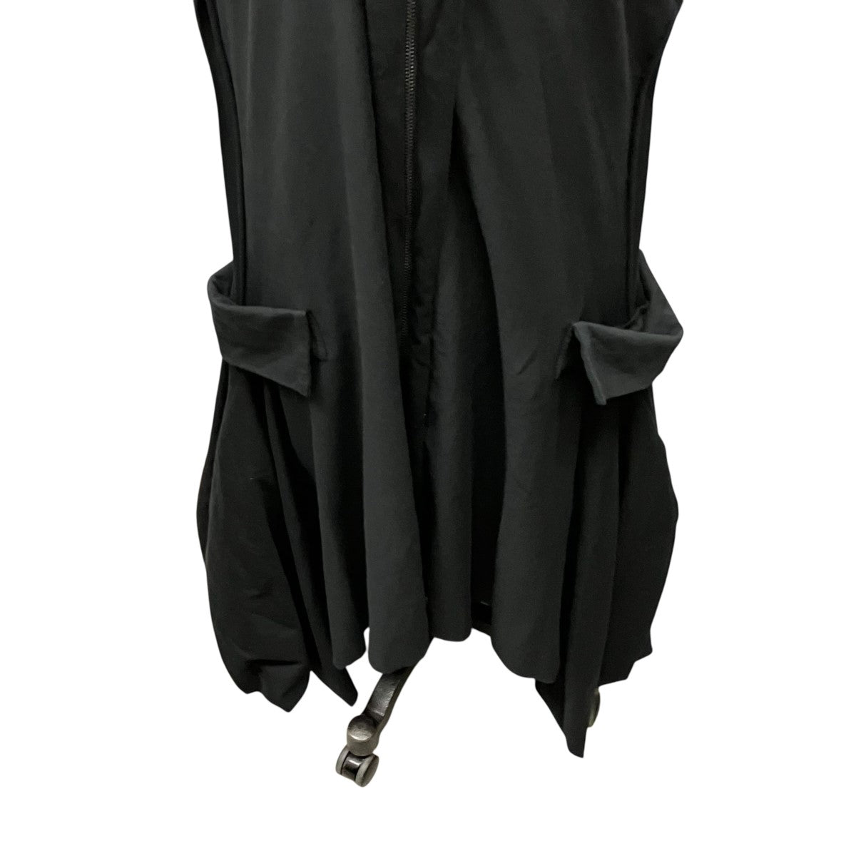 26SSCOTTON FRENCH TERRY DRAPE DETAIL DRESSジップアップワンピースLK-T63-046