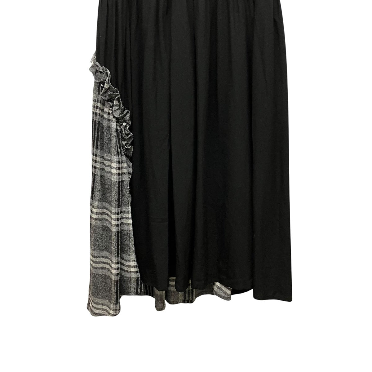 25AWGAUZE PLAID FRILL GATHER SKIRTフリルチェックスカートYL-S14-201