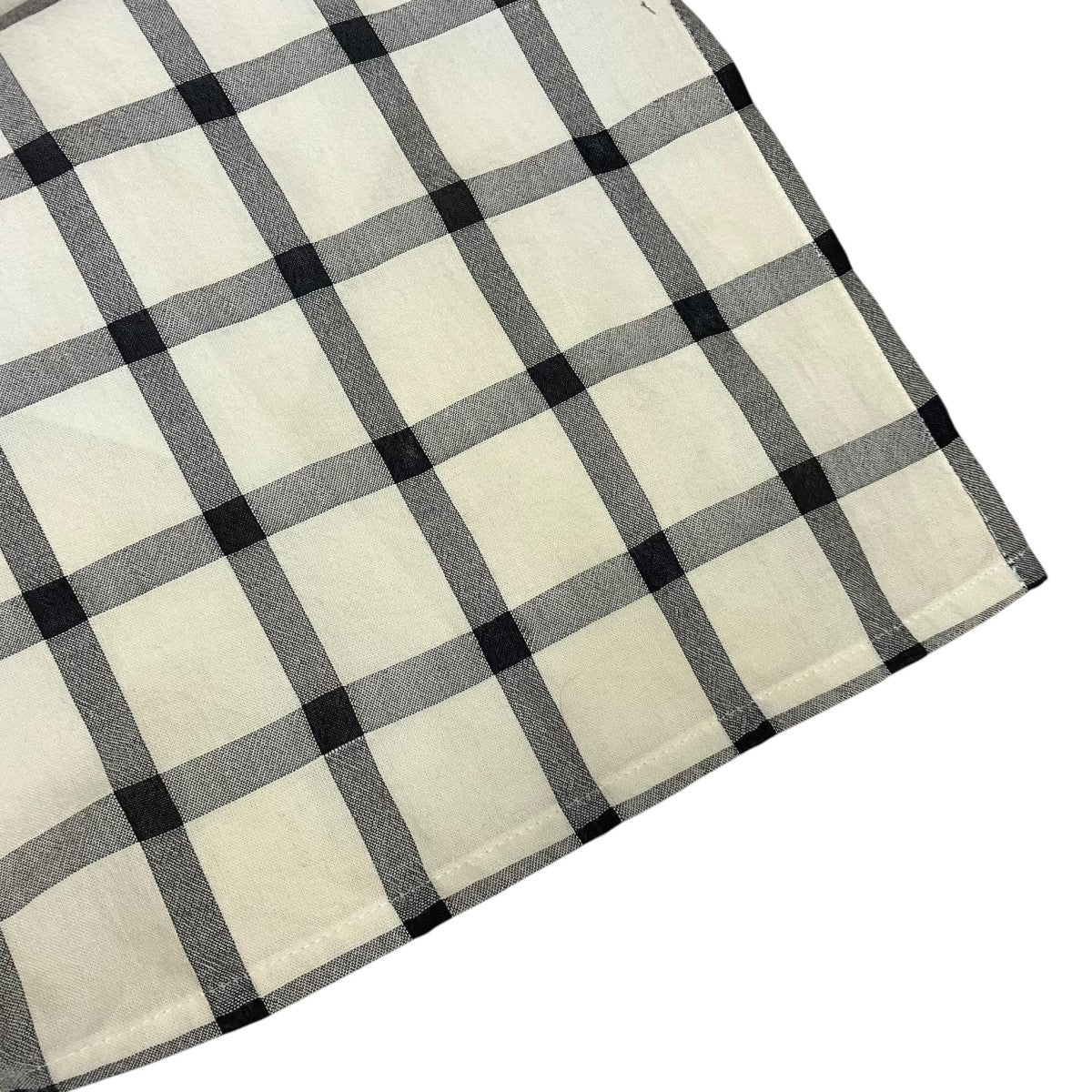 25SSCOTTON CUPRO PLAID SHIRT DRESSチェックシャツワンピースYD-D25-021