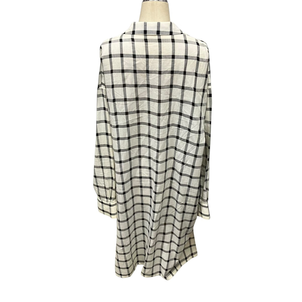 25SSCOTTON CUPRO PLAID SHIRT DRESSチェックシャツワンピースYD-D25-021