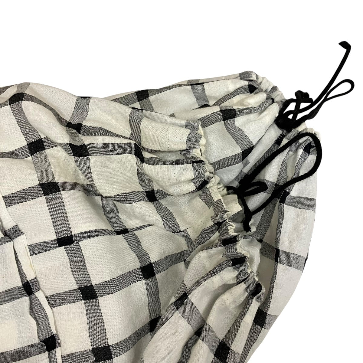25SSCOTTON CUPRO PLAID PANTSチェックイージーパンツYD-P27-021