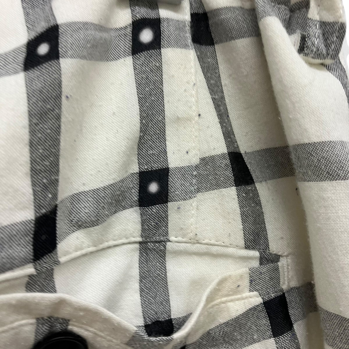 25SSCOTTON CUPRO PLAID PANTSチェックイージーパンツYD-P27-021