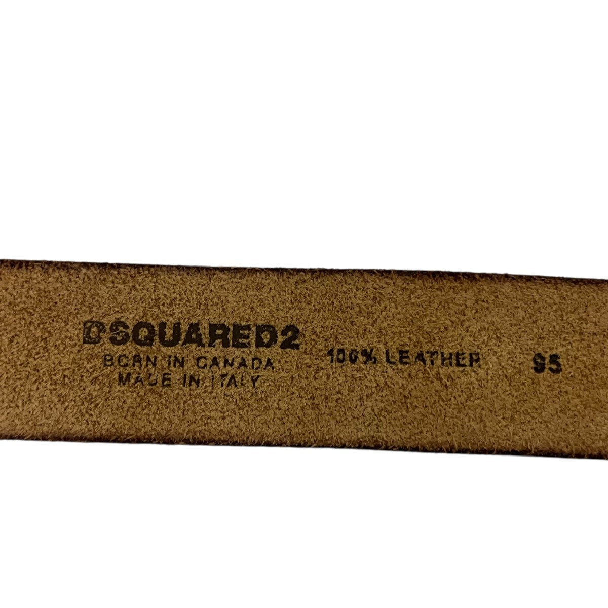 DSQUARED2 レザーダブルピンベルト 古着・中古-5枚目のアイテム画像