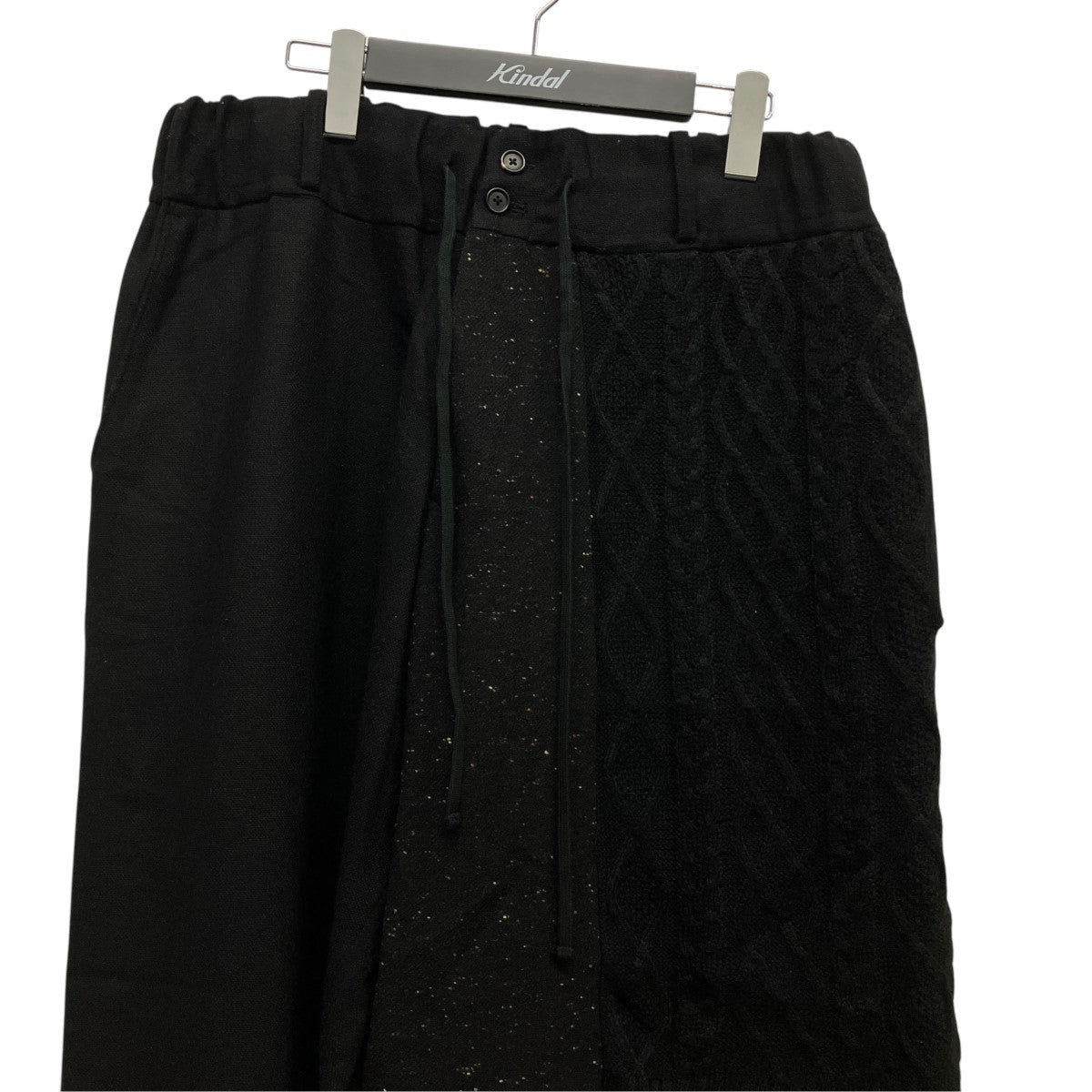 SAMPLE ETERMINE TWEED PANTS WITH KNIT SWITCHING DESIGNレイヤードドッキングニットパンツUU-P78-817