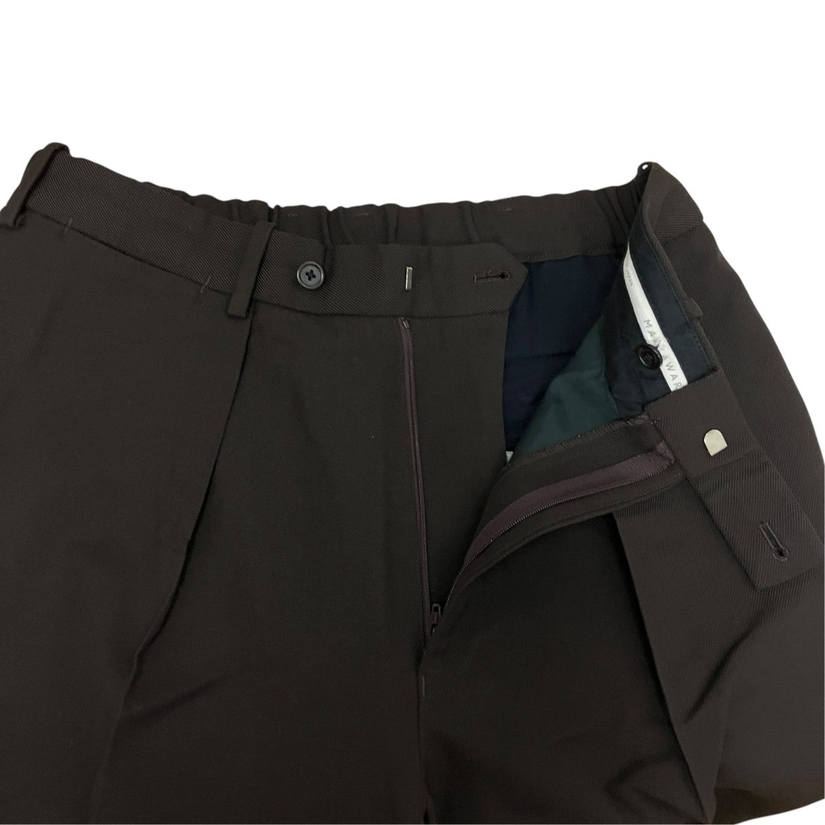 STRAIGHT FIT TROUSERS ORGANIC WOOL SURVIVAL CLOTHオーガニックウールセンタークリースパンツA20C-03PT02O