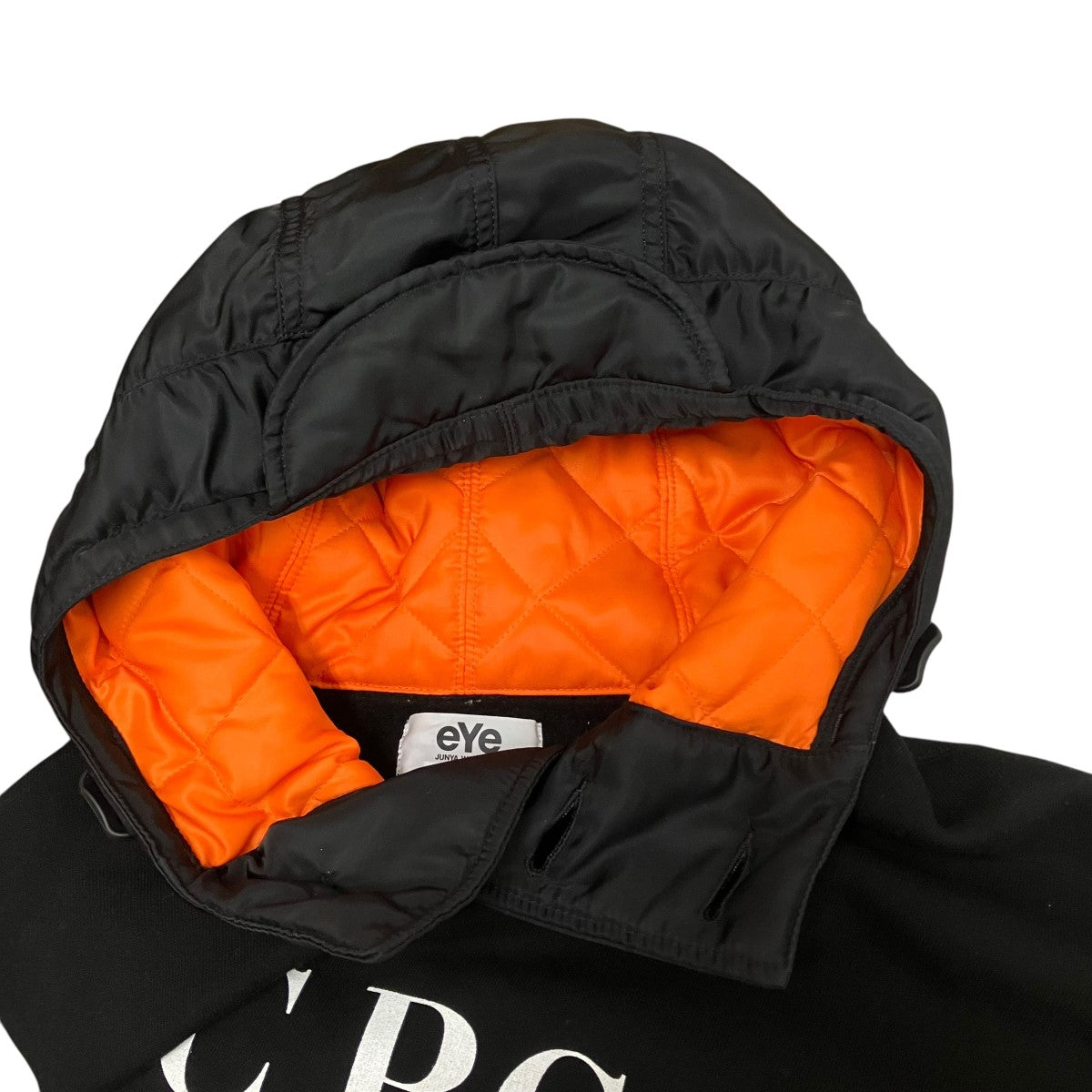 【新品未使用】25AW JUNYA WATANABE パーカー Mサイズ C．P COMPANY×eye JUNYA WATANABE MAN 25AWフーデッドロゴプリント