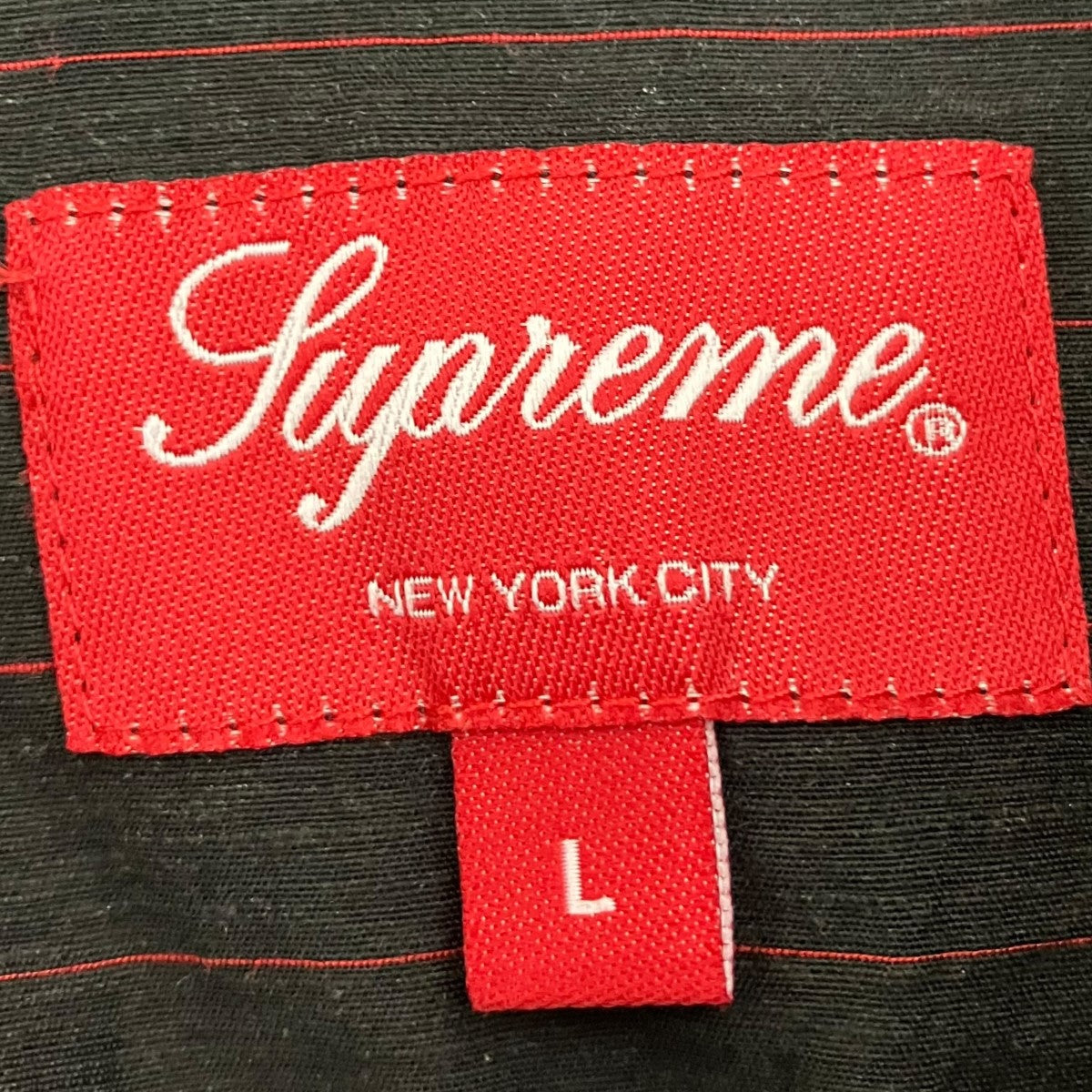 Supreme 23SSPinstripe Linen Shirt長袖ストライプシャツ 古着・中古-6枚目のアイテム画像