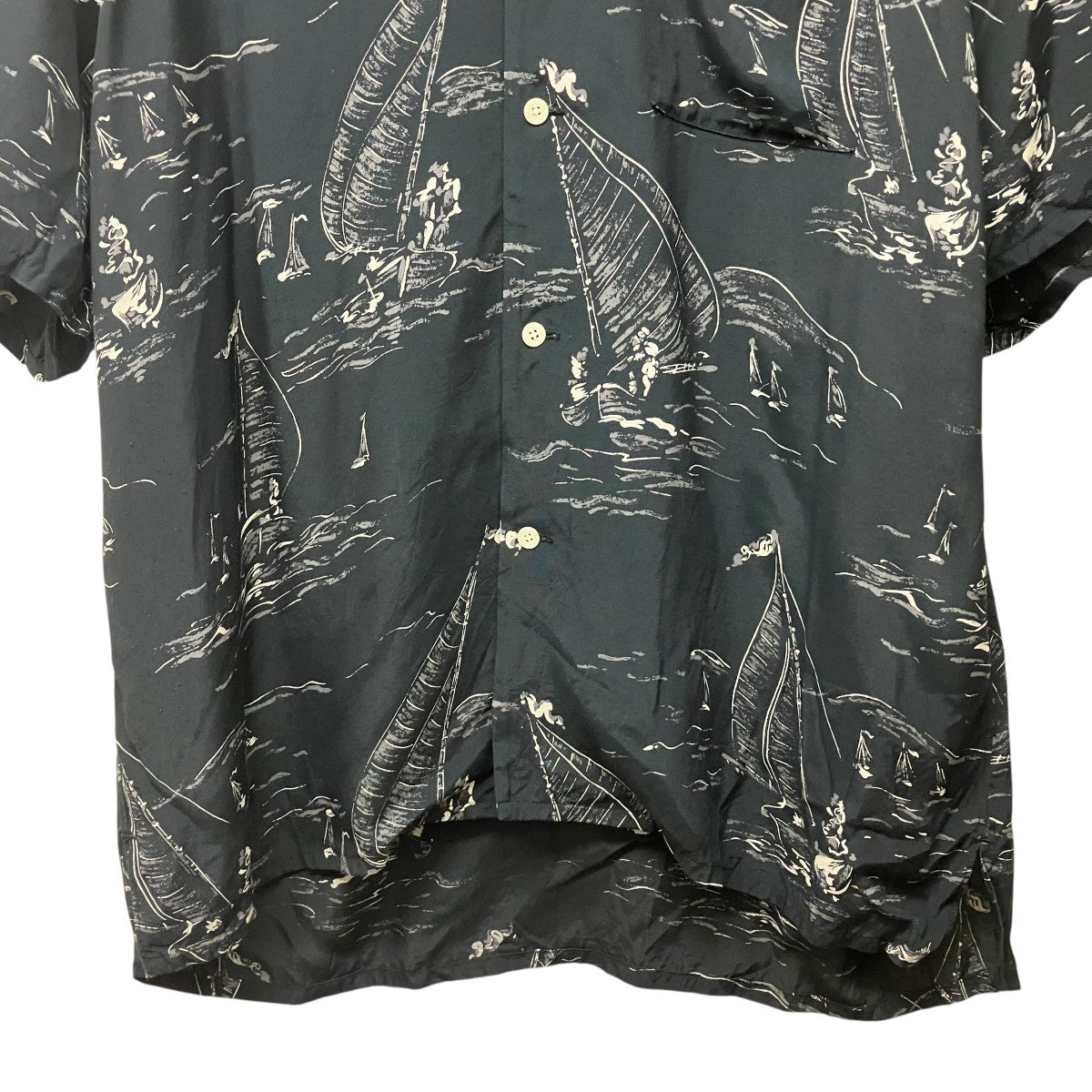 OLD JOE ＆ Co． ORIGINAL PRINTED OPEN COLLAR SHIRTSアロハシャツ231OJ-SH12 古着・中古-4枚目のアイテム画像