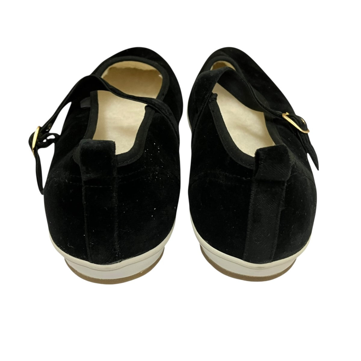 Velvet Strap Pointed Sneakersボアライニング ベロア ストラップシューズUC2A4F02