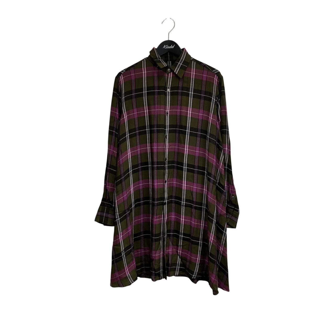 ロングチェックシャツ2215-102