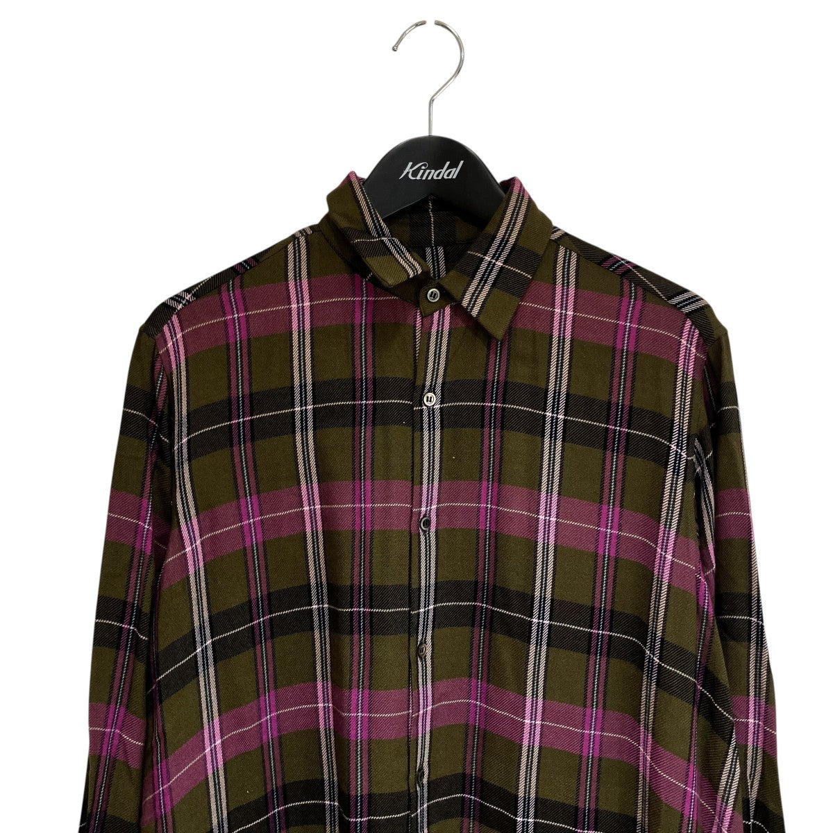 ロングチェックシャツ2215-102
