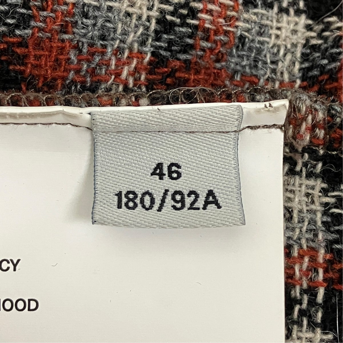 FULL ZIP HOODアルパカ混ジップアップフーデッドチェックモヘアパーカーM4243FB