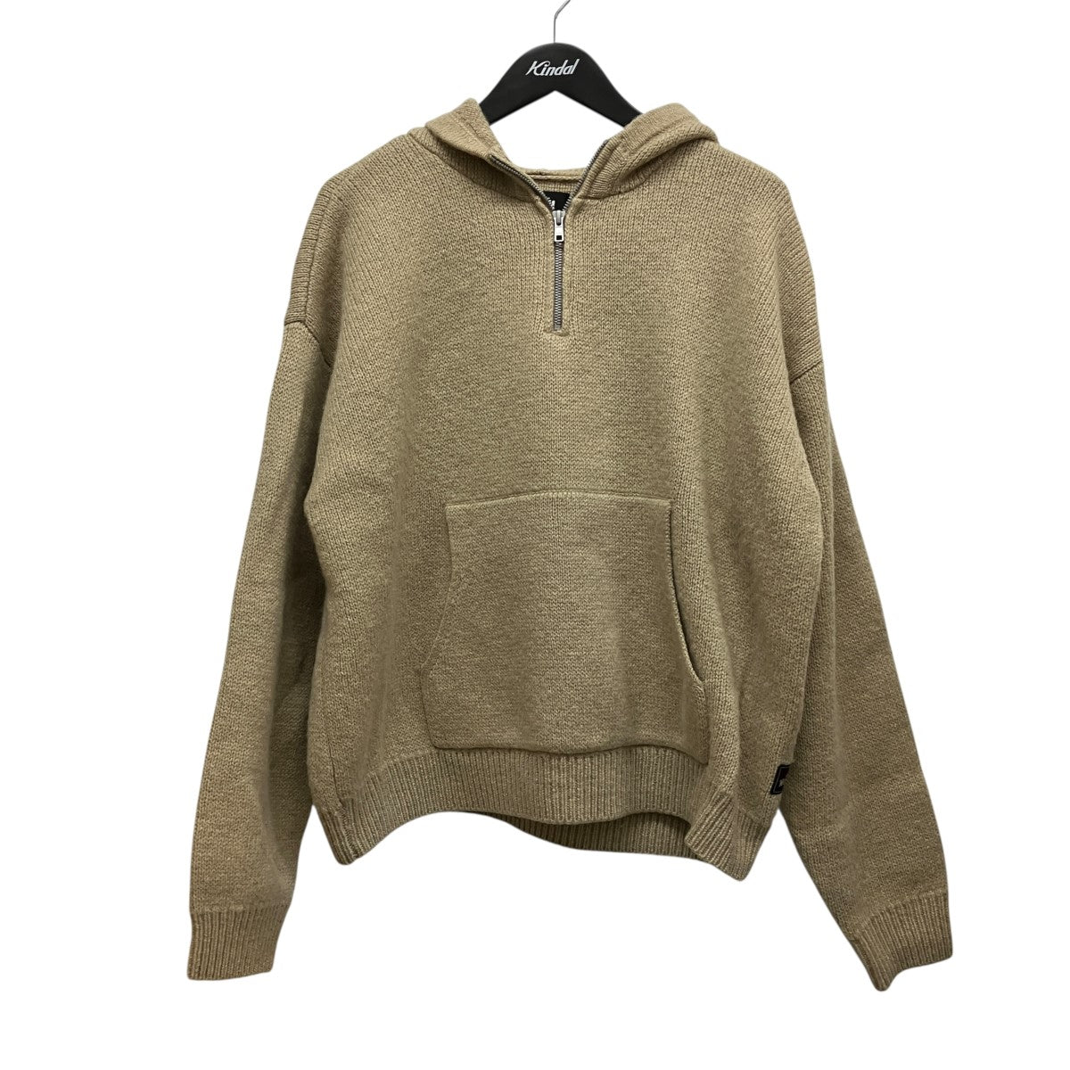 QUARTER ZIP KNIT HOODIEフーデッドハーフジップニット117278
