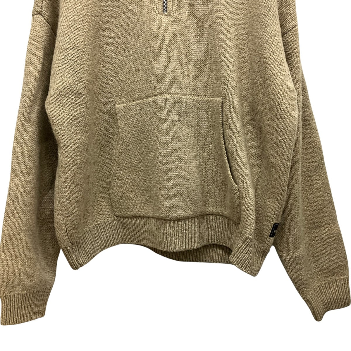 QUARTER ZIP KNIT HOODIEフーデッドハーフジップニット117278
