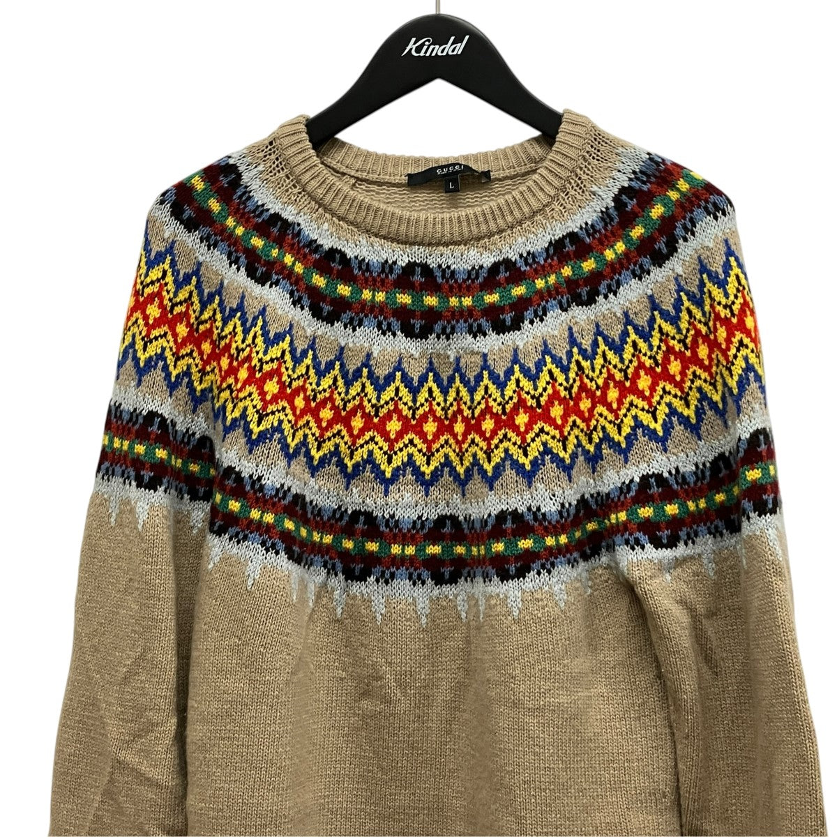 GUCCI ノルディック柄セーター387713 古着・中古-3枚目のアイテム画像