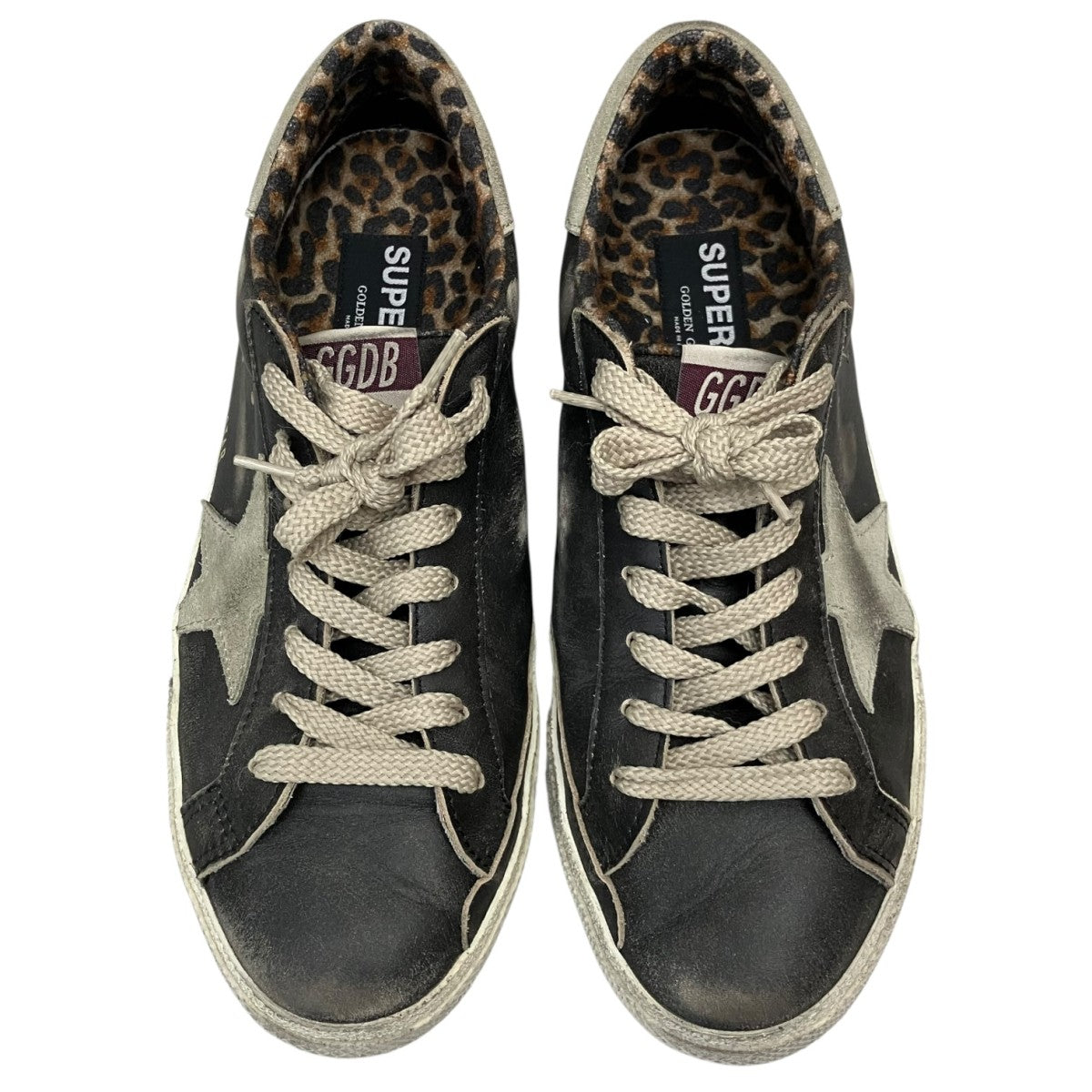 GOLDEN GOOSE ヴィンテージ加工ローカットスニーカーGMF01003.F007854 古着・中古-2枚目のアイテム画像