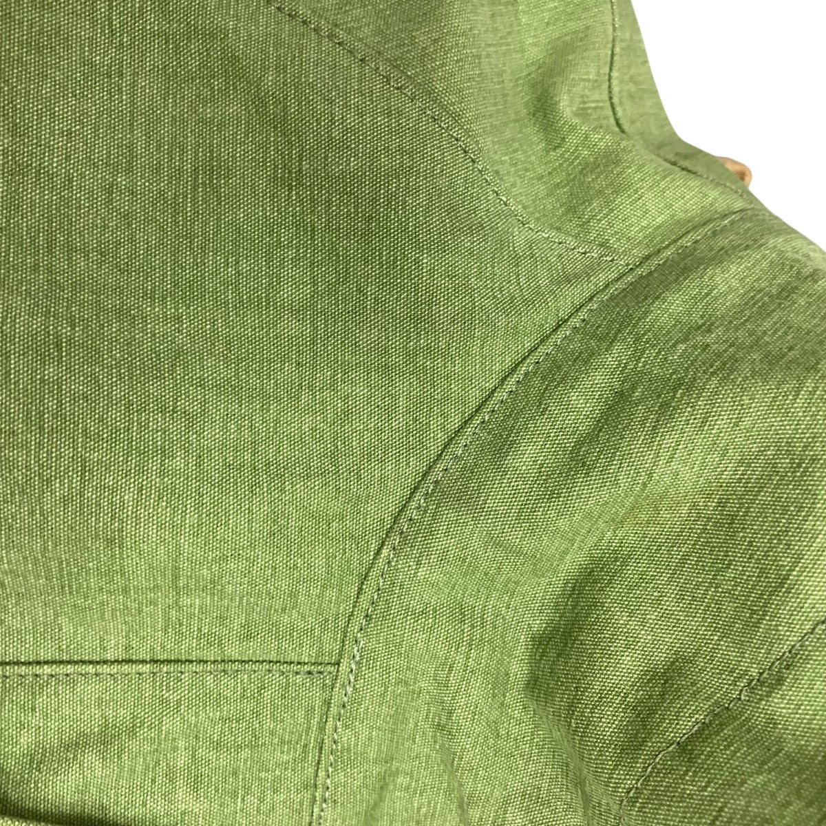 AURALEE 24AWWASHED HARD TWIST CANVAS BLOUSONジップアップジャケットA24SB01OC 古着・中古-10枚目のアイテム画像
