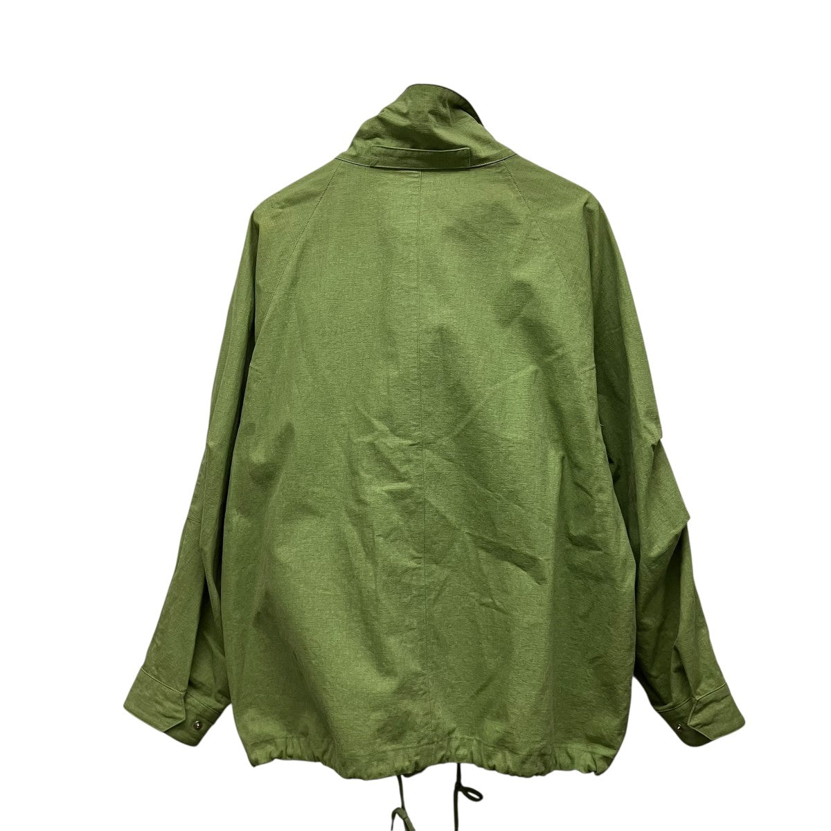 AURALEE 24AWWASHED HARD TWIST CANVAS BLOUSONジップアップジャケットA24SB01OC 古着・中古-2枚目のアイテム画像