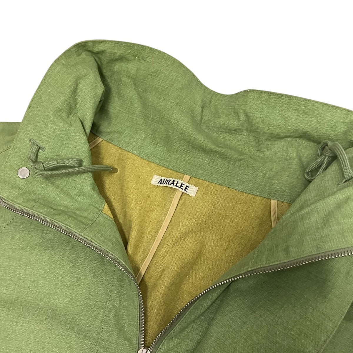 AURALEE 24AWWASHED HARD TWIST CANVAS BLOUSONジップアップジャケットA24SB01OC 古着・中古-7枚目のアイテム画像