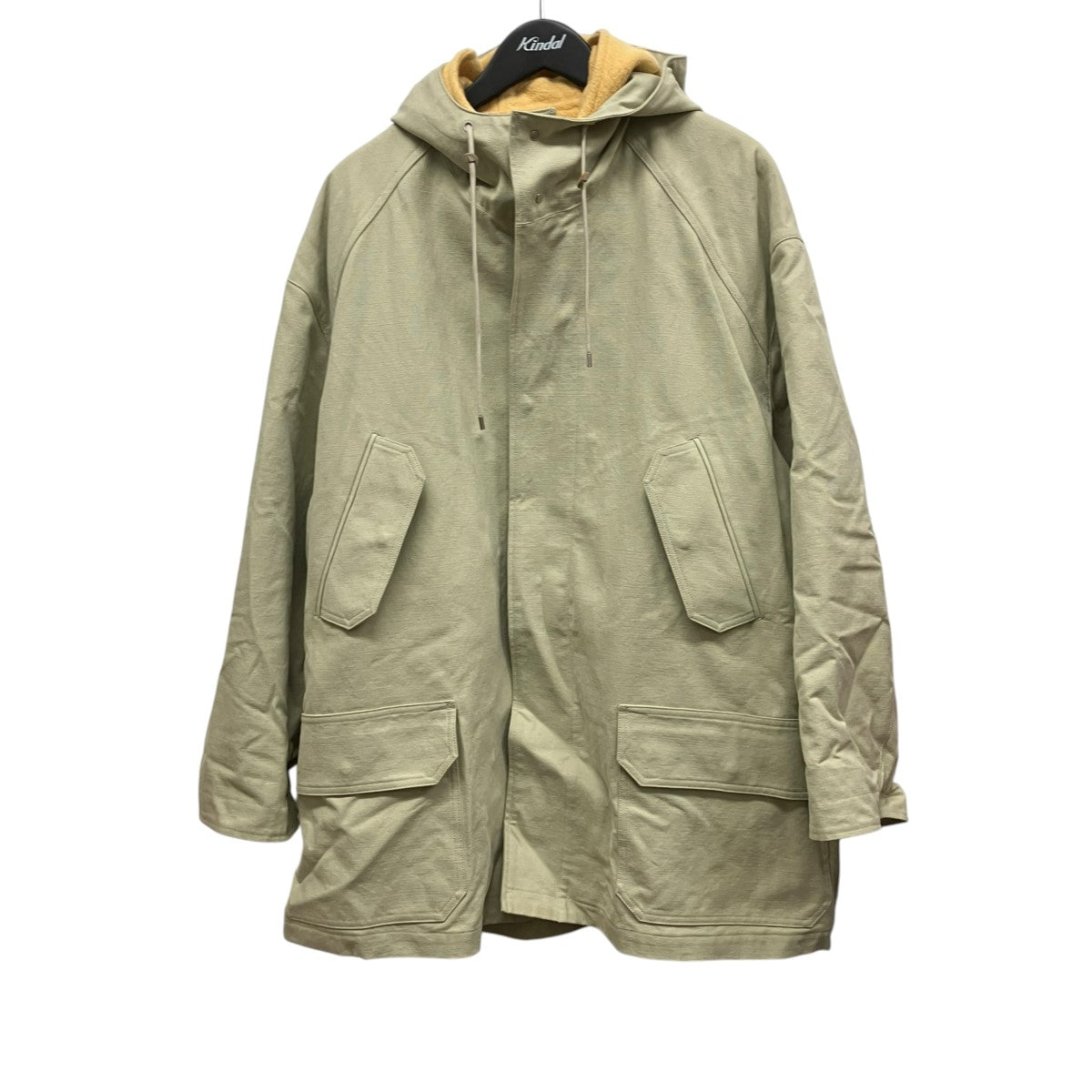 AURALEE 23AWWASHED HEAVY CANVAS LINER COATライナー付ジップアップフーデッドコートA23AC01MN 古着・中古-1枚目のアイテム画像