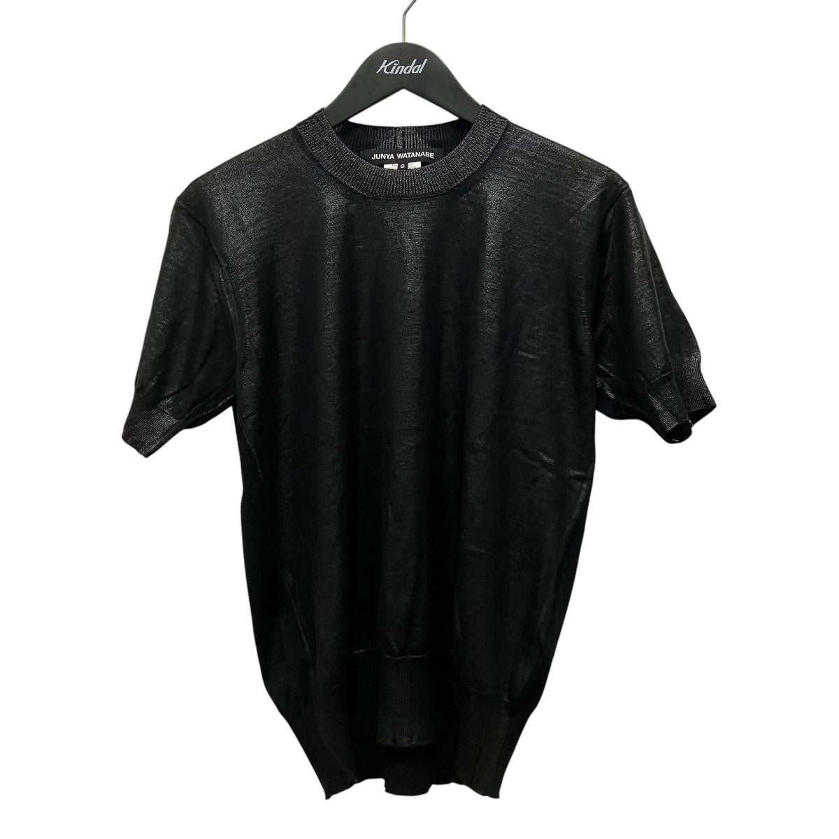 JUNYA WATANABE CDG 25SSJUNYA WATANABE CUTSEW半袖ラメニットカットソーJO-N005 古着・中古-1枚目のアイテム画像